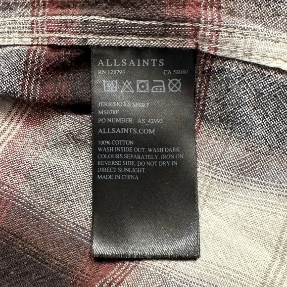 All Saints Western Flannel Size Medium - Picture 4 of 5